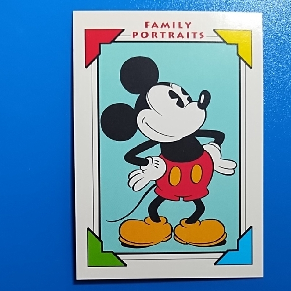 Disney Other - Disney Impel 1991 Trading Card Mickey Mouse #100 Excellent Family Portraits